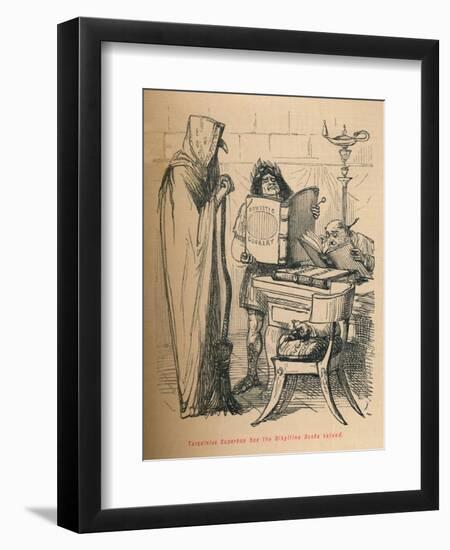 'Tarquinius Superbus has the Sibylline Books valued', 1852-John Leech-Framed Giclee Print