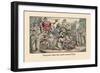 Tarquinius Superbus Makes Himself King-John Leech-Framed Art Print