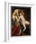 Tarquinus and Lucretia, 1559-Jacopo Robusti Tintoretto-Framed Premium Giclee Print