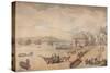 'Tarr Point (Torpoint, Plymouth)', c18th century-Thomas Rowlandson-Stretched Canvas