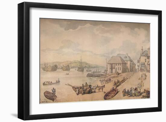 'Tarr Point (Torpoint, Plymouth)', c18th century-Thomas Rowlandson-Framed Giclee Print