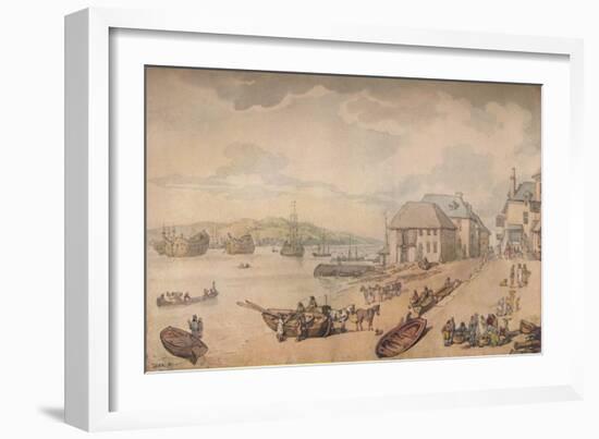 'Tarr Point (Torpoint, Plymouth)', c18th century-Thomas Rowlandson-Framed Giclee Print