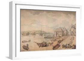 'Tarr Point (Torpoint, Plymouth)', c18th century-Thomas Rowlandson-Framed Giclee Print