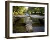 Tarr Steps a Prehistoric Clapper Bridge across the River Barle in Exmoor National Park, England-Mark Hannaford-Framed Photographic Print