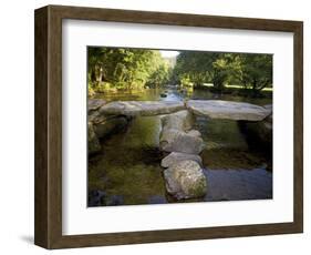 Tarr Steps a Prehistoric Clapper Bridge across the River Barle in Exmoor National Park, England-Mark Hannaford-Framed Photographic Print