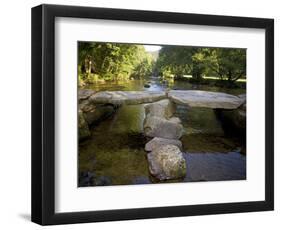 Tarr Steps a Prehistoric Clapper Bridge across the River Barle in Exmoor National Park, England-Mark Hannaford-Framed Photographic Print