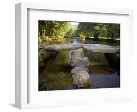 Tarr Steps a Prehistoric Clapper Bridge across the River Barle in Exmoor National Park, England-Mark Hannaford-Framed Photographic Print