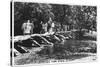 Tarr Steps, across the River Barle in Exmoor, Somerset, 1937-null-Stretched Canvas