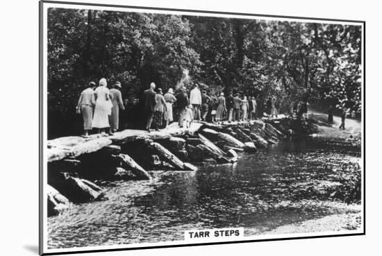 Tarr Steps, across the River Barle in Exmoor, Somerset, 1937-null-Mounted Giclee Print