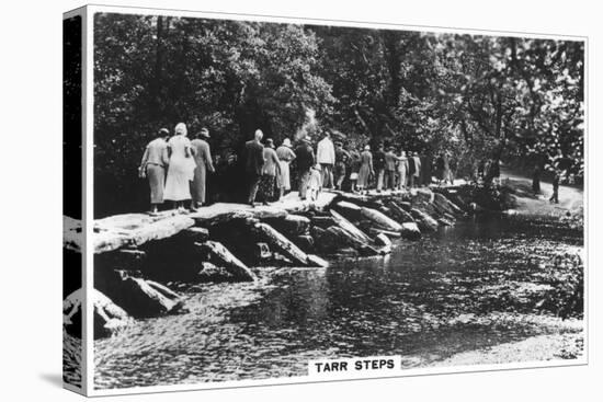 Tarr Steps, across the River Barle in Exmoor, Somerset, 1937-null-Stretched Canvas