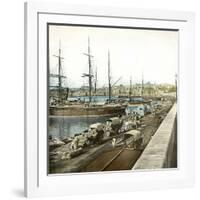 Tarragona (Spain), the Port, Circa 1885-1890-Leon, Levy et Fils-Framed Photographic Print