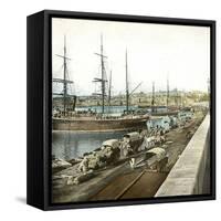 Tarragona (Spain), the Port, Circa 1885-1890-Leon, Levy et Fils-Framed Stretched Canvas