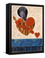 Tart of Hearts, 2007-Sabira Manek-Framed Stretched Canvas