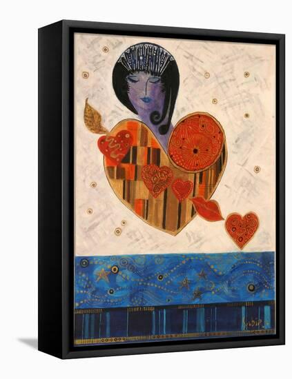 Tart of Hearts, 2007-Sabira Manek-Framed Stretched Canvas