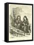 Tart-Sellers at Acopia-Édouard Riou-Framed Stretched Canvas