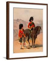 Tartan-Clad Scottish Soldiers-null-Framed Giclee Print