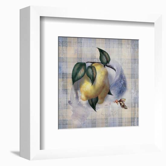 Tartan Fruit, Lemon-Alma Lee-Framed Art Print