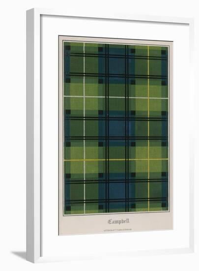 Tartan of Clan Campbell-null-Framed Giclee Print