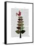 Tartan Tree Illustration-Fab Funky-Framed Stretched Canvas