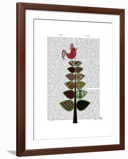 Tartan Tree Illustration-Fab Funky-Framed Art Print