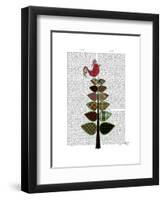 Tartan Tree Illustration-Fab Funky-Framed Art Print