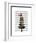 Tartan Tree Illustration-Fab Funky-Framed Art Print