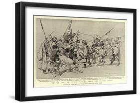 Tartar Cavalry at Tientsin on their Way to the Front-Charles Edwin Fripp-Framed Giclee Print