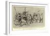 Tartar Cavalry at Tientsin on their Way to the Front-Charles Edwin Fripp-Framed Giclee Print