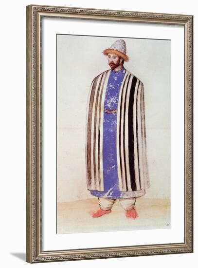 Tartar or Uzbek Man-John White-Framed Giclee Print