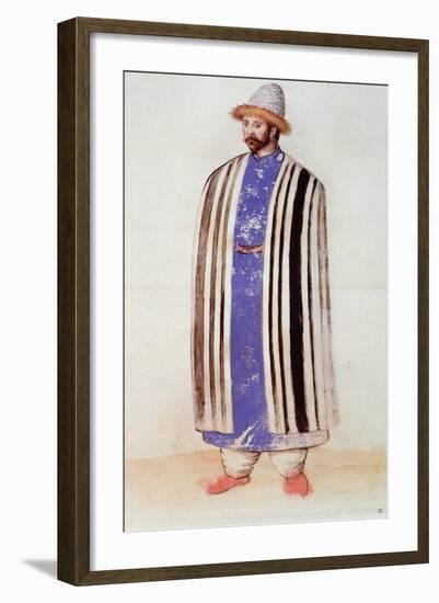 Tartar or Uzbek Man-John White-Framed Giclee Print