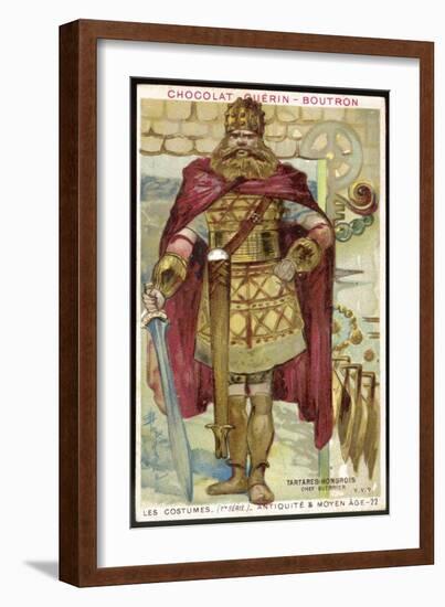 Tartar Warrior Chief-null-Framed Art Print