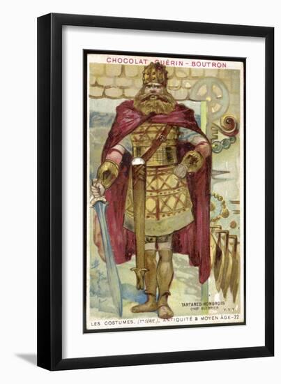 Tartar Warrior Chief-null-Framed Art Print