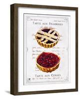 Tartes aux Cerises et Framboises-Ginny Joyner-Framed Art Print