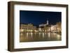 Tartini Square at dusk, Piran, Slovenia, Europe-Sergio Pitamitz-Framed Photographic Print