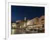 Tartini square at dusk, Piran, Slovenia, Europe-Sergio Pitamitz-Framed Photographic Print