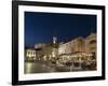 Tartini square at dusk, Piran, Slovenia, Europe-Sergio Pitamitz-Framed Photographic Print