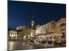 Tartini square at dusk, Piran, Slovenia, Europe-Sergio Pitamitz-Mounted Photographic Print