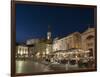 Tartini square at dusk, Piran, Slovenia, Europe-Sergio Pitamitz-Framed Photographic Print