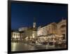 Tartini square at dusk, Piran, Slovenia, Europe-Sergio Pitamitz-Framed Photographic Print