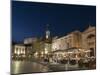 Tartini square at dusk, Piran, Slovenia, Europe-Sergio Pitamitz-Mounted Photographic Print