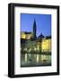 Tartinijev Square in Piran at Night-Jon Hicks-Framed Photographic Print