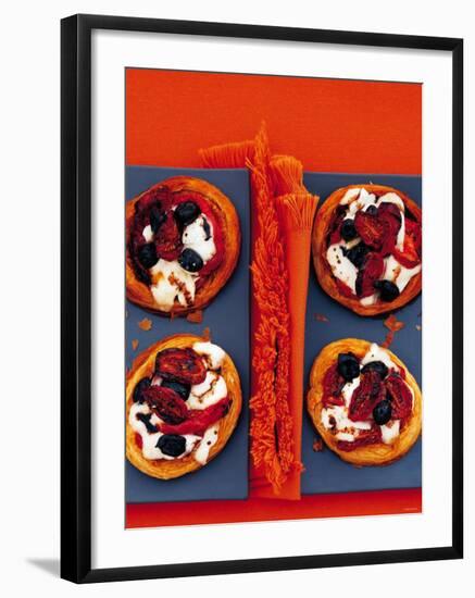 Tartlets with Mozzarella, Dried Tomatoes and Olives-Steve Baxter-Framed Photographic Print