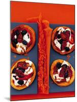 Tartlets with Mozzarella, Dried Tomatoes and Olives-Steve Baxter-Mounted Photographic Print