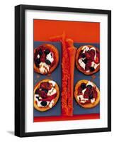 Tartlets with Mozzarella, Dried Tomatoes and Olives-Steve Baxter-Framed Photographic Print