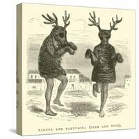 Taruca and Tarucacha, Deer and Buck-Édouard Riou-Stretched Canvas