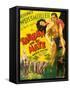 TARZAN AND HIS MATE, from left: Maureen O'Sullivan, Johnny Weissmuller, 1934.-null-Framed Stretched Canvas
