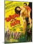 TARZAN AND HIS MATE, from left: Maureen O'Sullivan, Johnny Weissmuller, 1934.-null-Mounted Art Print