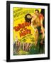 TARZAN AND HIS MATE, from left: Maureen O'Sullivan, Johnny Weissmuller, 1934.-null-Framed Art Print