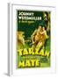 TARZAN AND HIS MATE, Johnny Weissmuller, Maureen O'Sullivan, 1934-null-Framed Art Print