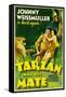 TARZAN AND HIS MATE, Johnny Weissmuller, Maureen O'Sullivan, 1934-null-Framed Stretched Canvas